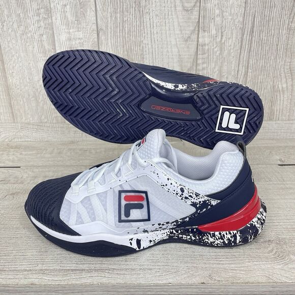 Fila Speedserve Energized Tennis Mens Sz 11.5 Blue White Sneakers Athletic Shoes main image 10